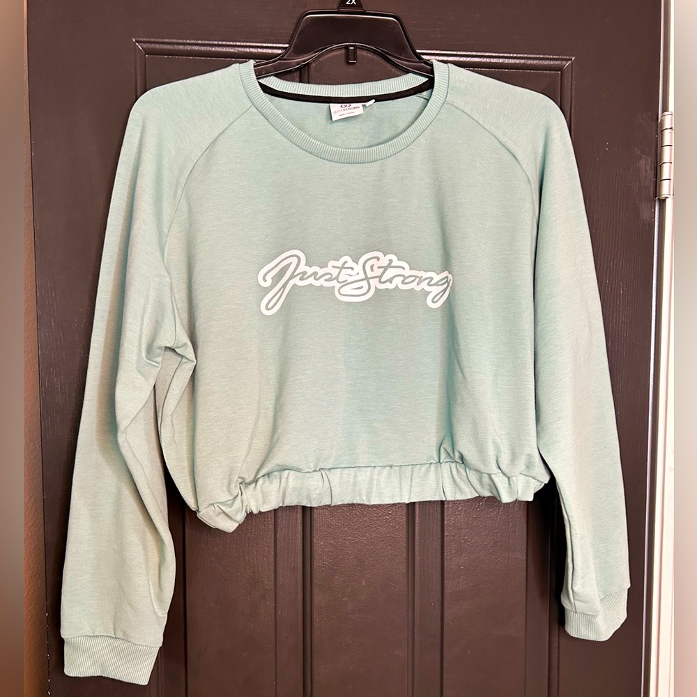 Just Strong Crop Sweater